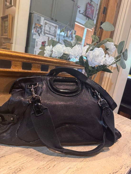 Tracy Reese Black Leather Satchel with Black Hardware main image 4